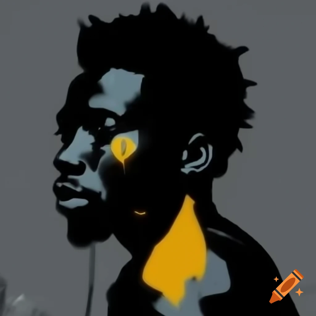 Digital artwork featuring full-figure subjects with Black skin, clean outlines
