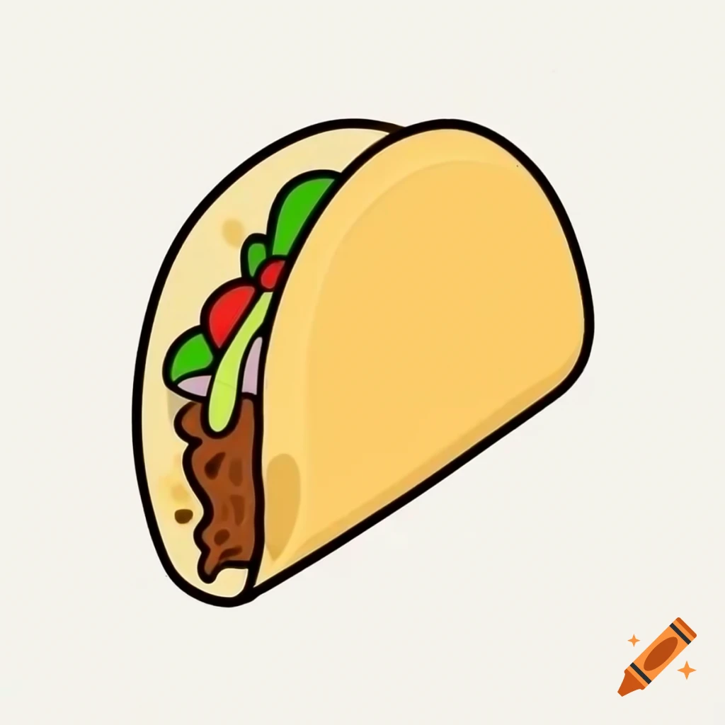 Taco with a bite taken out showcasing its contents