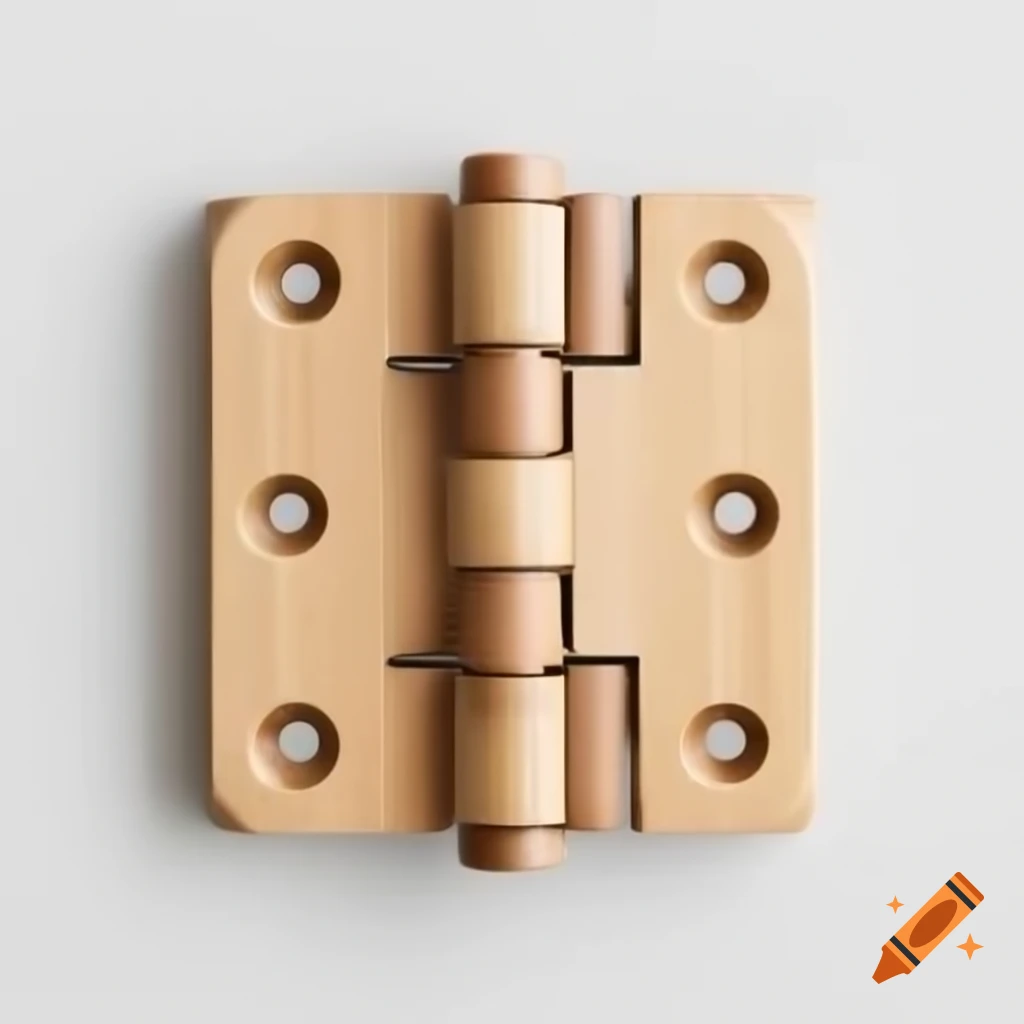 Close-up of a wooden hinge design