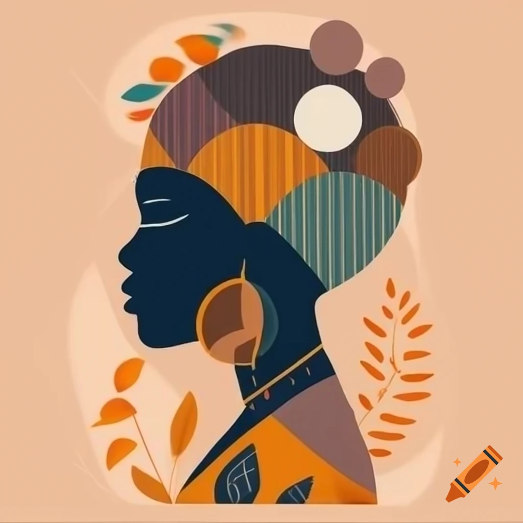Mindmap of open spaces with African boho theme illustrations