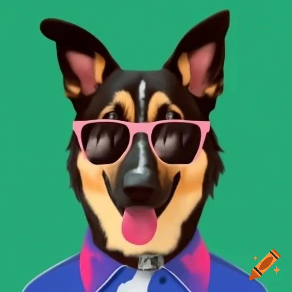 Doge420 NFT artwork featuring a playful Shiba Inu
