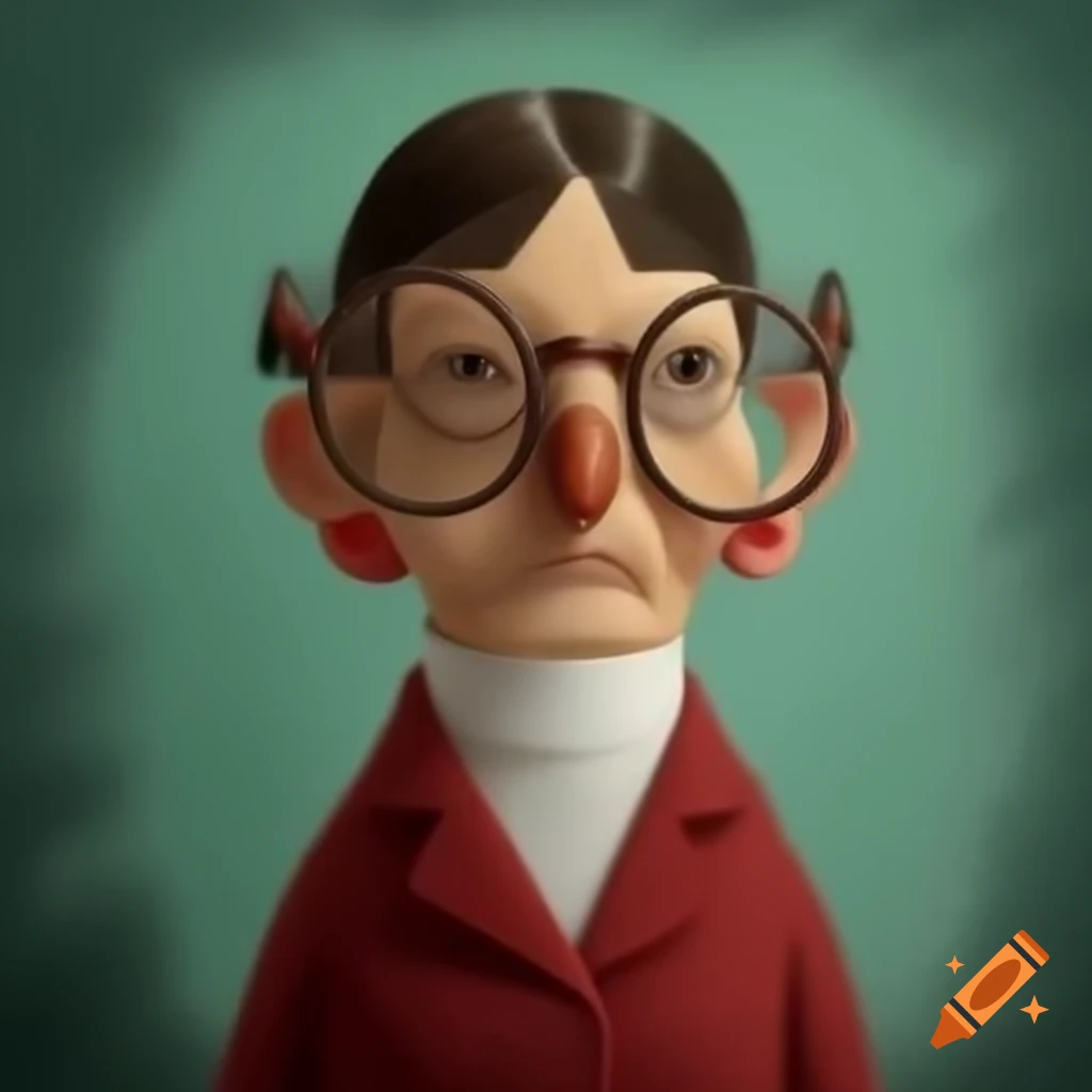 Elderly international forwarder woman wearing glasses