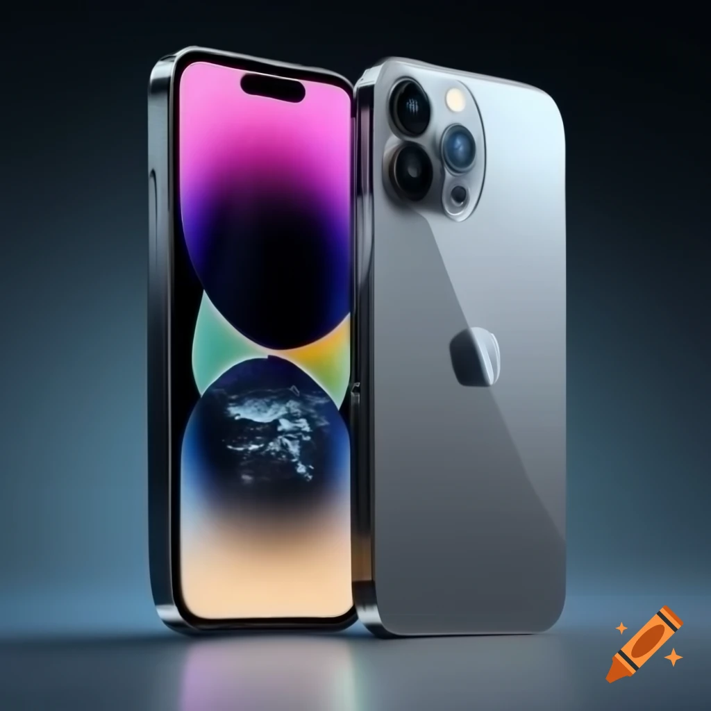 Photorealistic concept image of sleek titanium iPhone 16 Pro with edge-to-edge OLED display