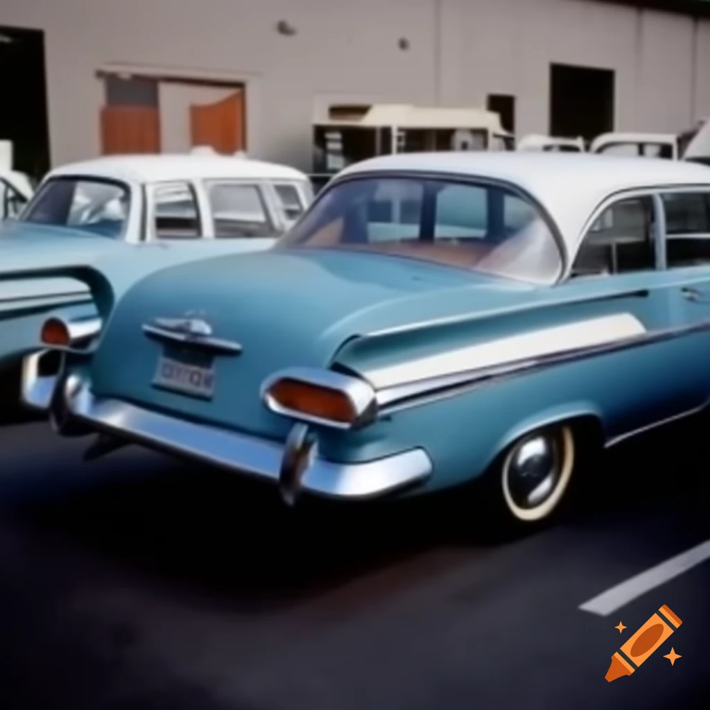 Realistic depiction of a 1960s car
