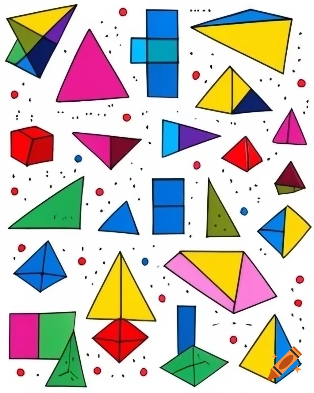 Motivational math geometry shapes for 7th grade students