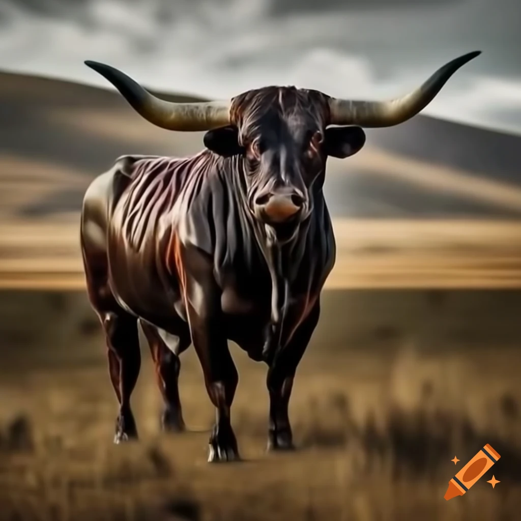 Smokey blue bull from the Great Steppes of the USA
