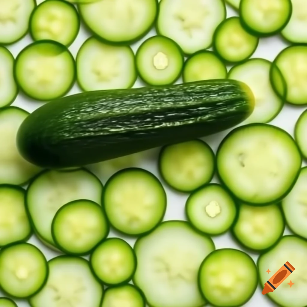 Fresh cucumber on a wooden surface