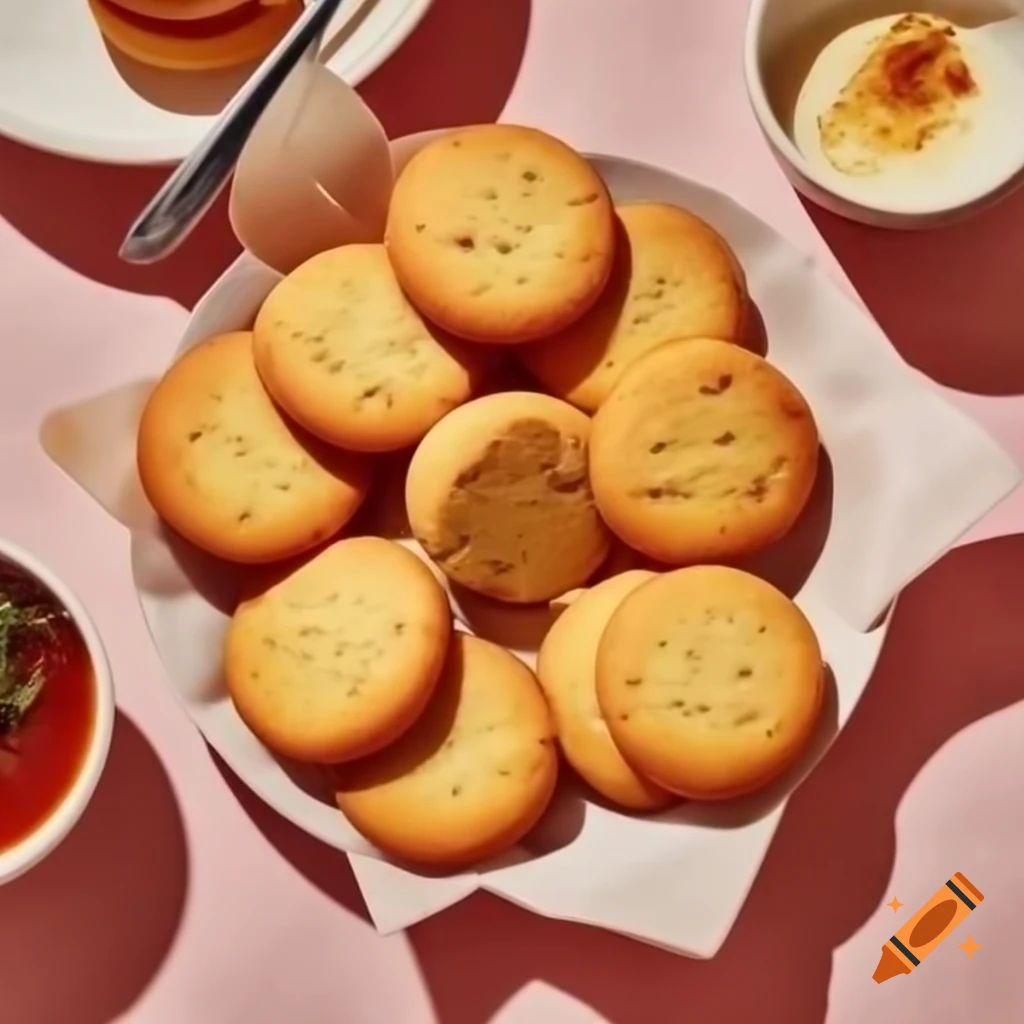 Curry shortbread biscuit