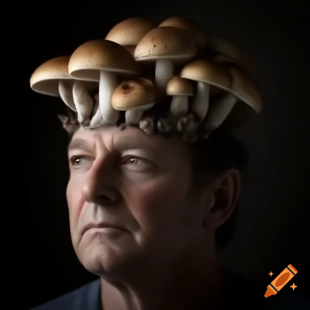 Conceptual People Photography　ロビン・セルマン Person with mushrooms growing from their body, surreal art