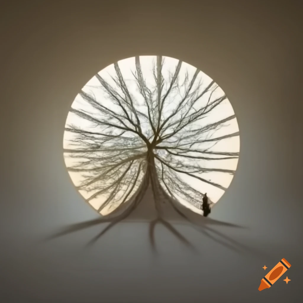 Sunlight filtering through acacia tree leaves