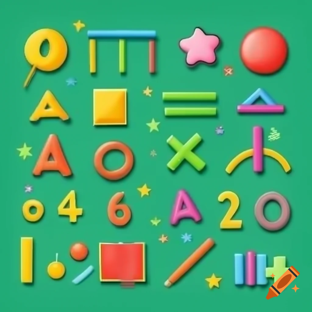 Abstract math background with equations and symbols