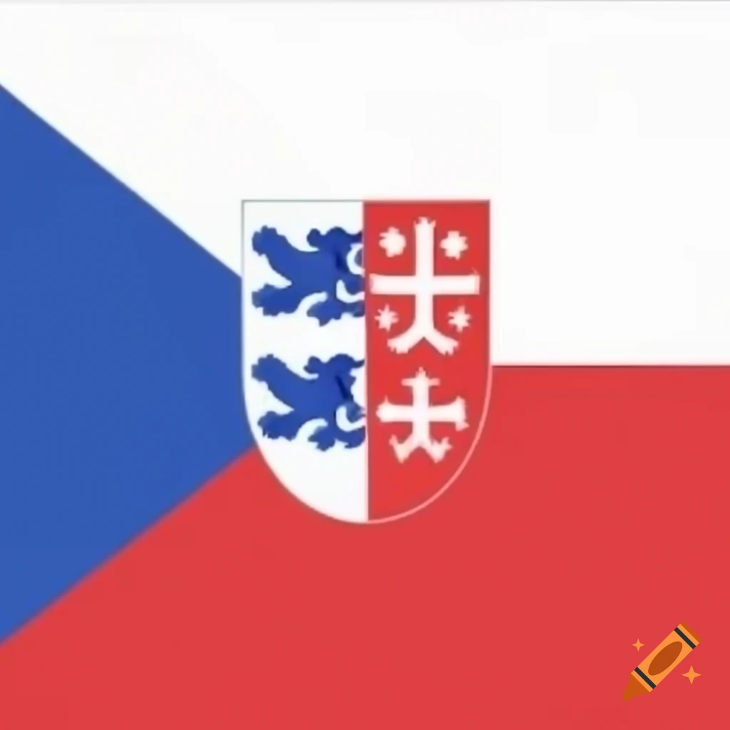 Logo design featuring Czech Republic flag colors and cultural elements
