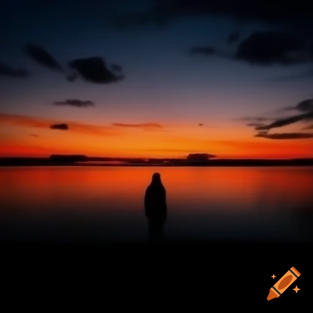 Beautiful sunset transitioning to night