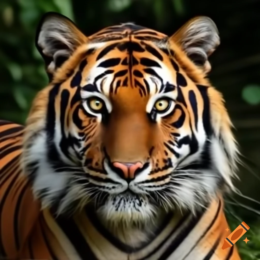 Tiger in natural habitat