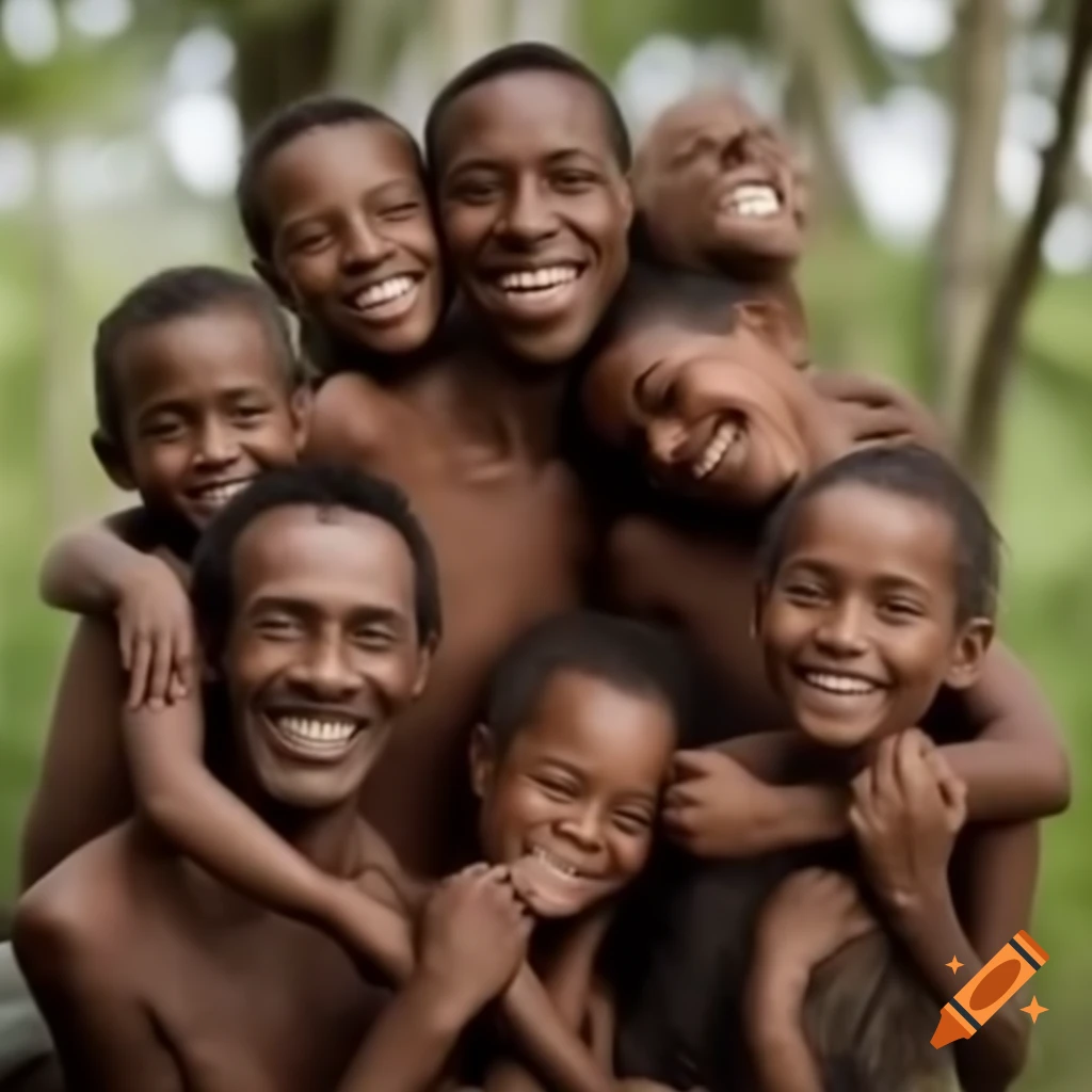 Family gathered together in a warm setting
