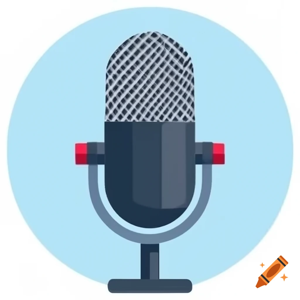Podcast microphone for audio recording