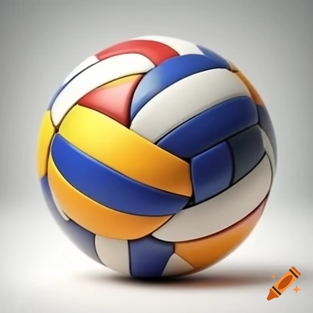 Volleyball ball isolated on white background