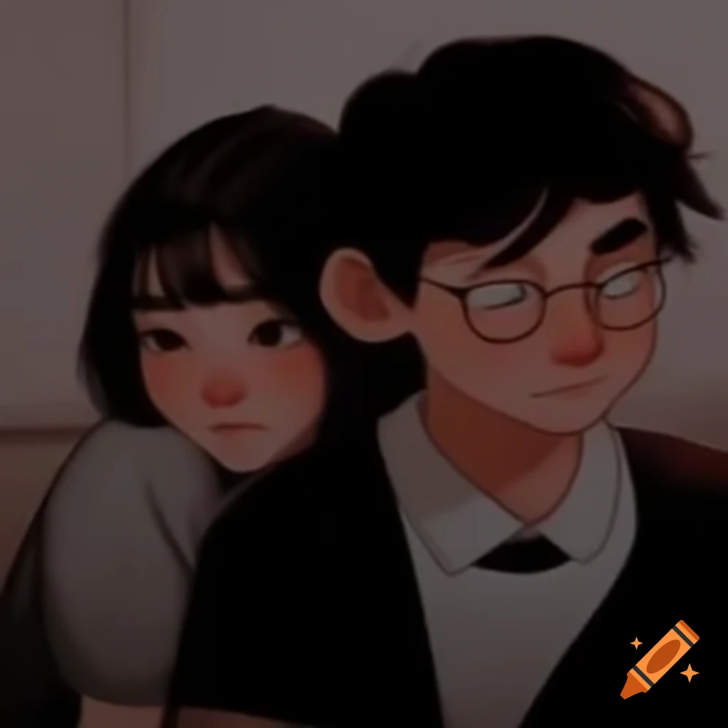 Sophomore girl with a mysterious handsome boy