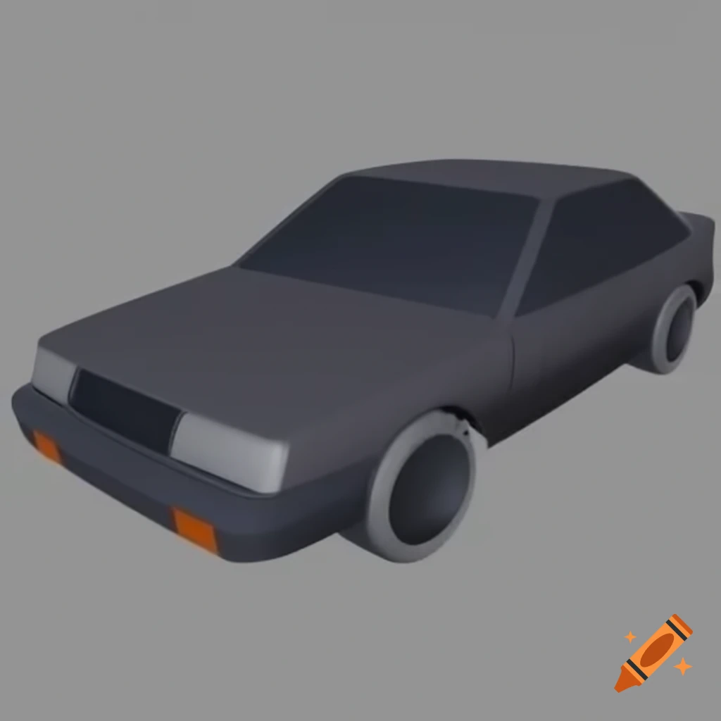 Low poly car design