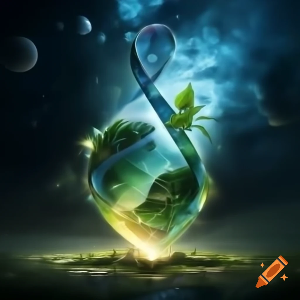 Environmental awareness poster with slogan 'Our Future, Our Choice'