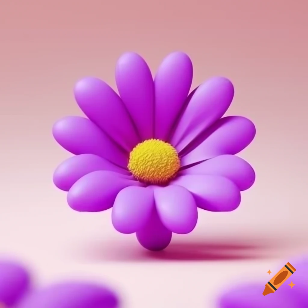3D representation of a flower