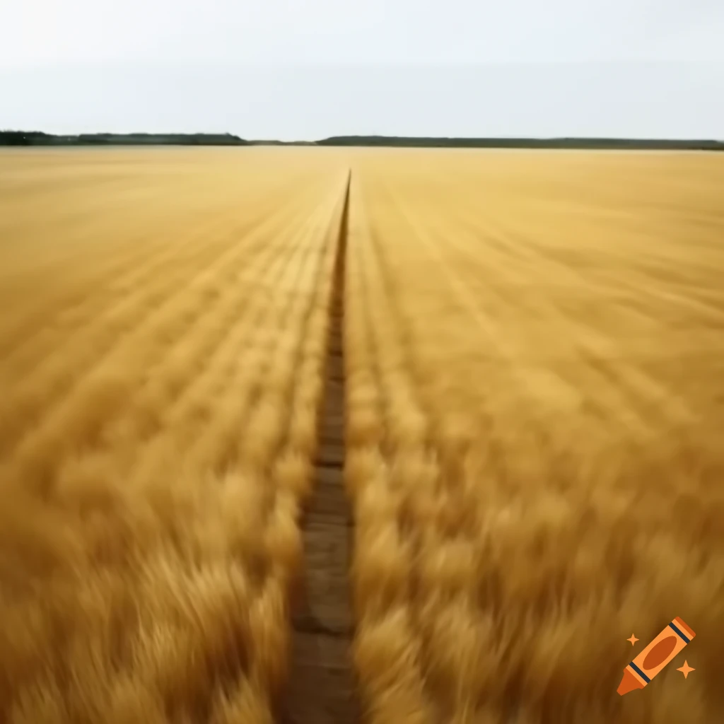 Empty agricultural field ready for wheat planting