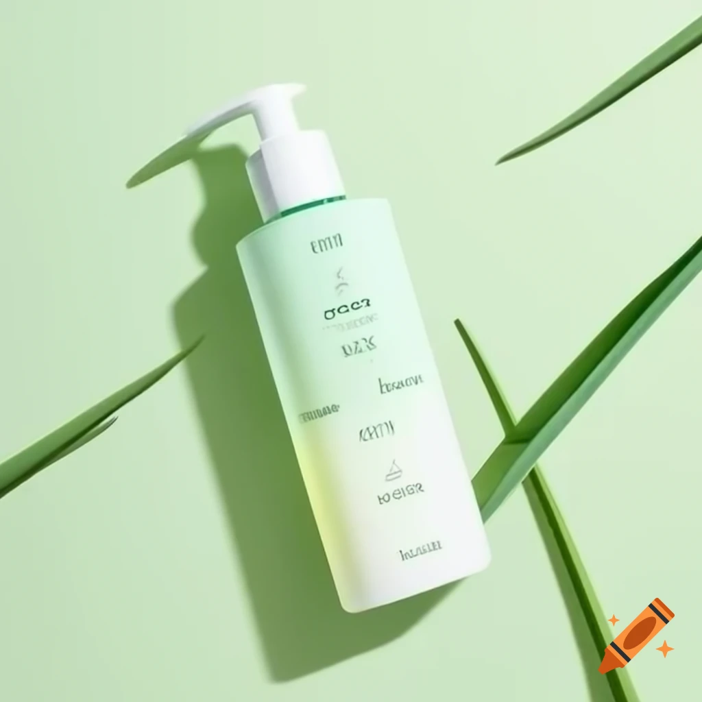 Organic moisturizer product design for BioLuxe with eco-friendly packaging and aloe vera graphics