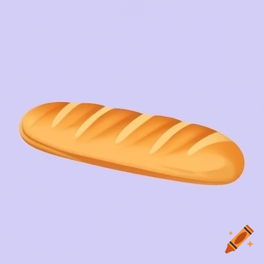 Freshly baked baguette on a rustic table