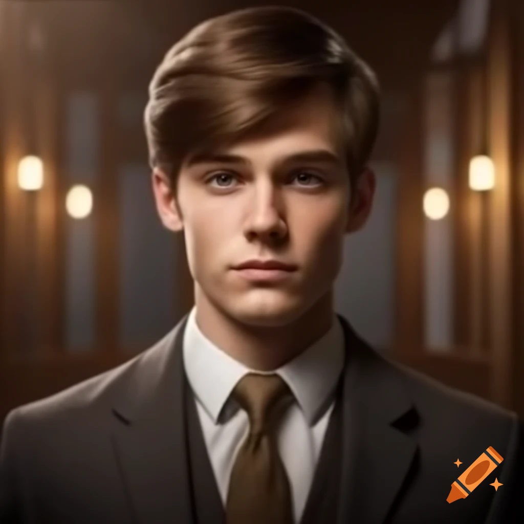 Athletic male engineer in formal attire with calm expression