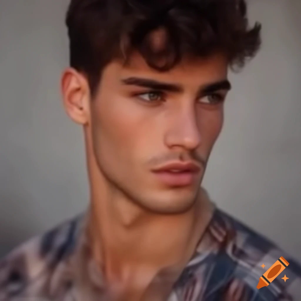 Handsome Moroccan male vlogger