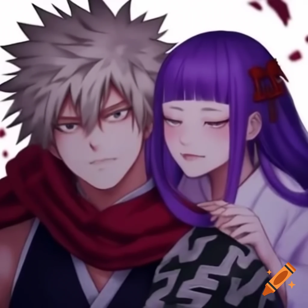 Katsuki Bakugo and his girlfriend in traditional Japanese festival ...