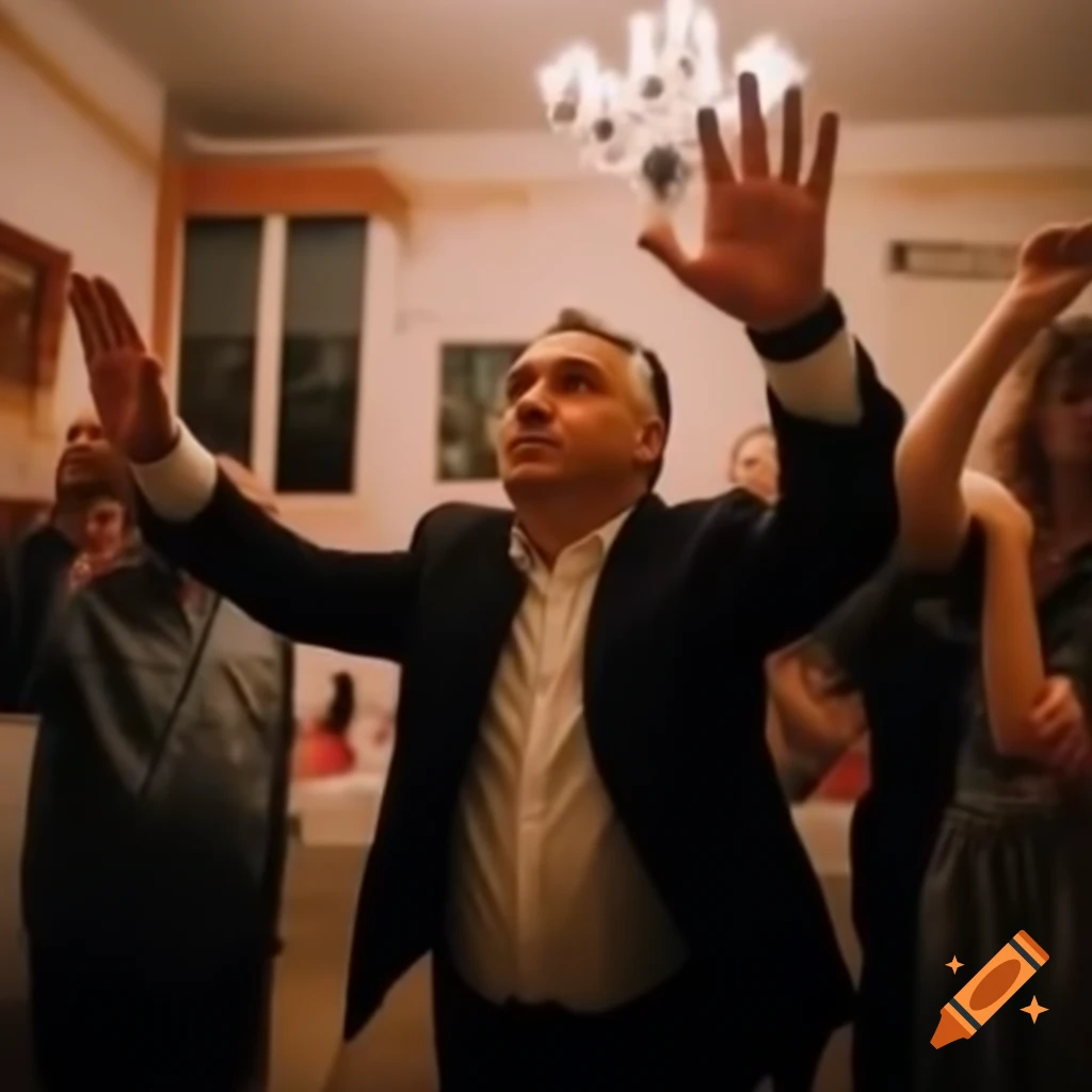 Hungarian Prime Minister Viktor Orban at a pride themed home gathering