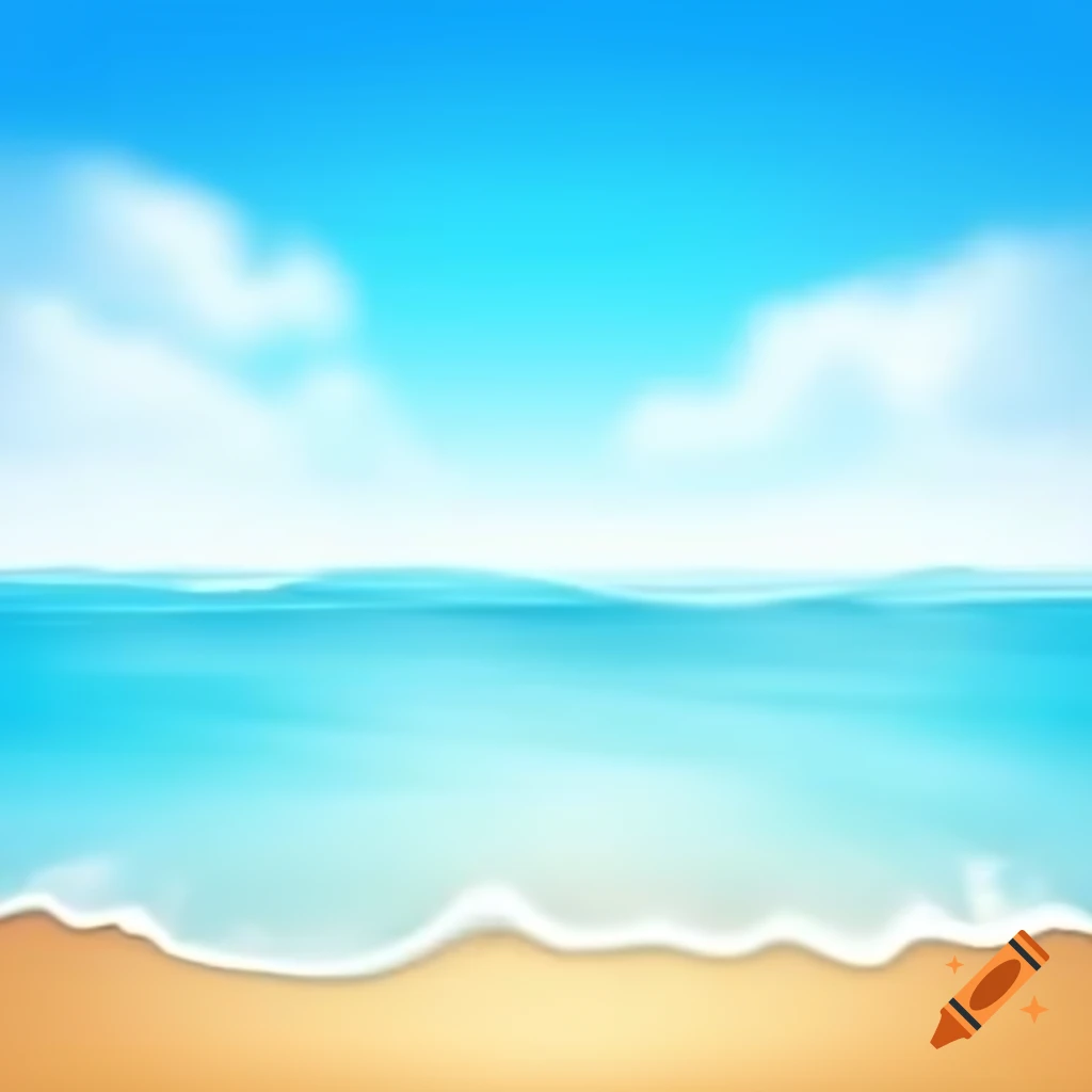 Vibrant summer background with sun and greenery