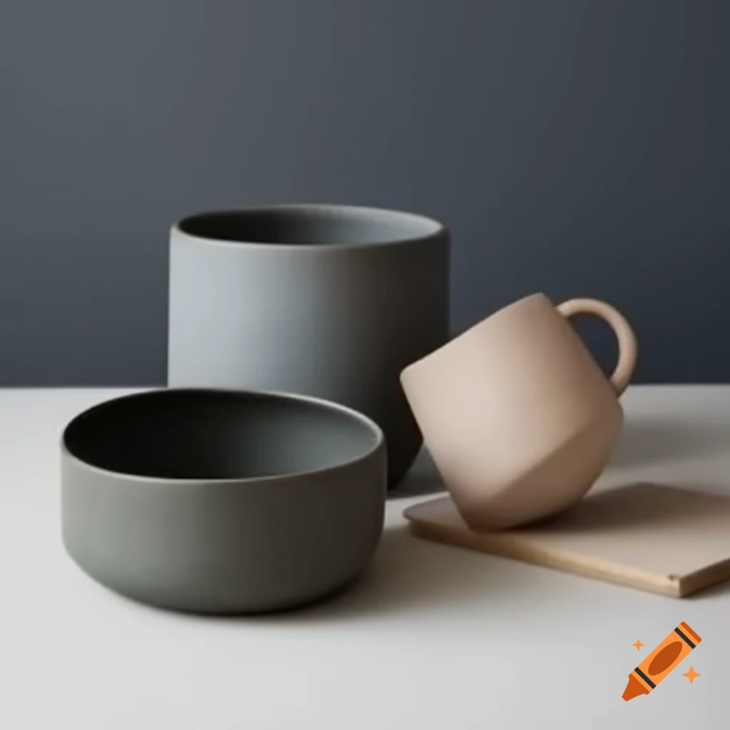 Pottery bowl with integrated piece of broken ceramic