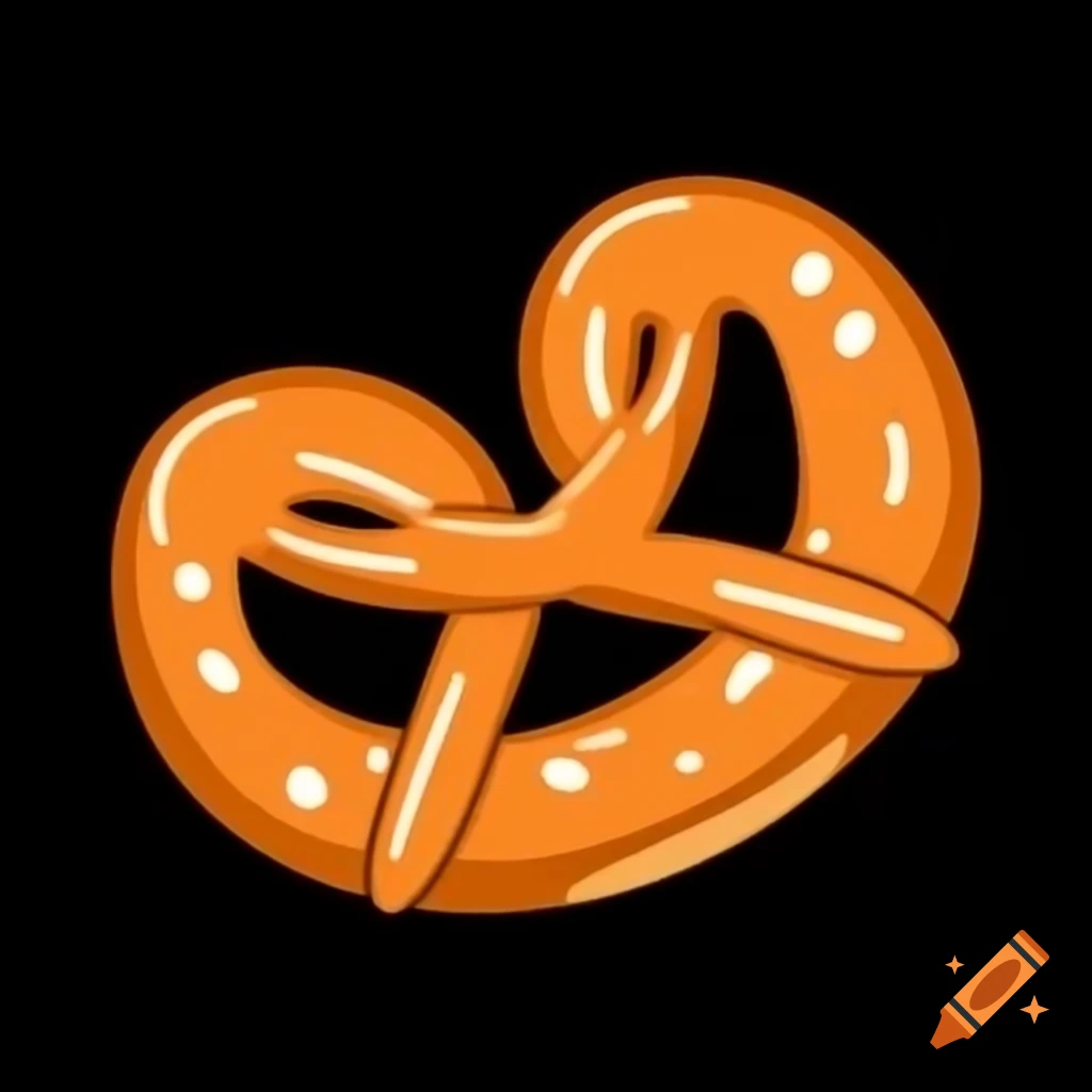 Delicious freshly baked pretzel