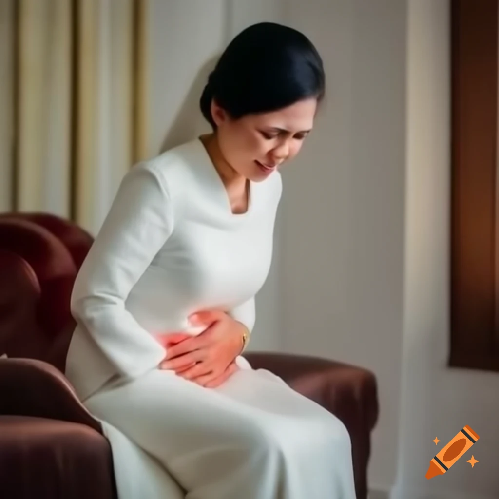 Malay wedding woman experiencing discomfort and expressing emotions