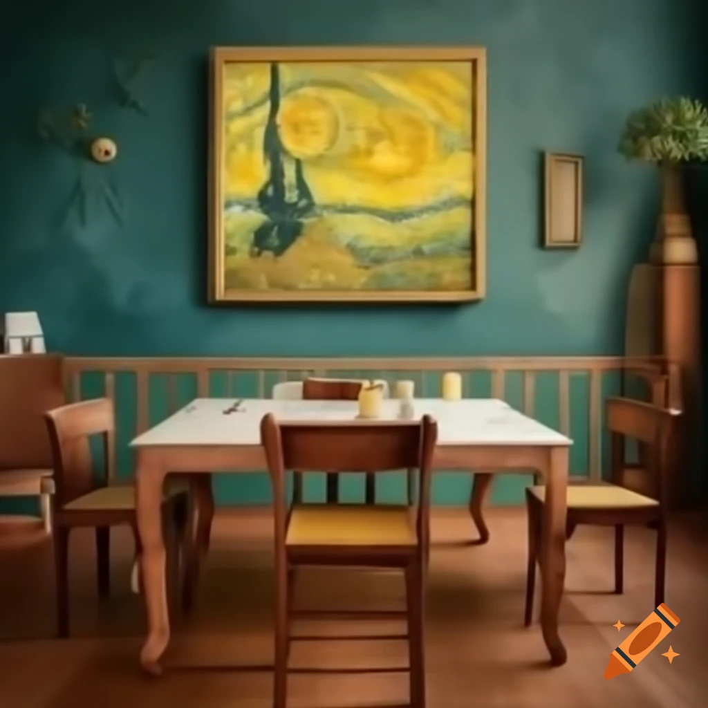 Van Gogh's paintings showcasing his unique style and vibrant colors
