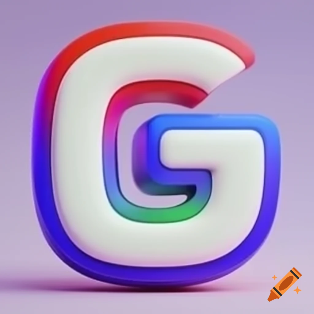3D bright colored logo design featuring the letter G with media icon