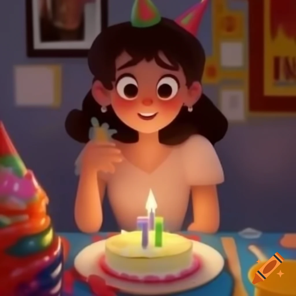 Celebration of a woman's birthday