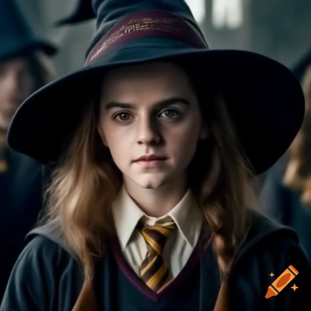 Emma Watson as Hermione Granger, bright witch from Hogwarts
