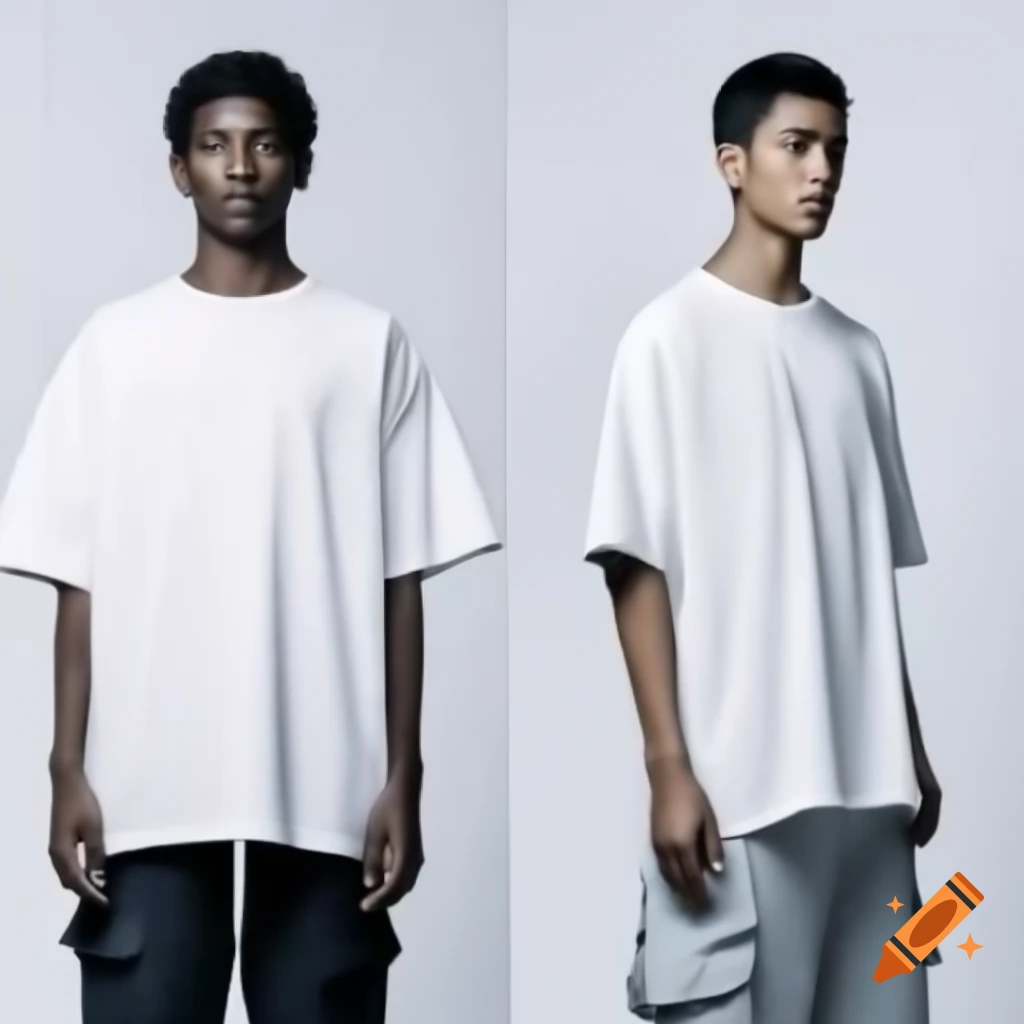 Split-comparison of Bangladeshi male models against neutral background