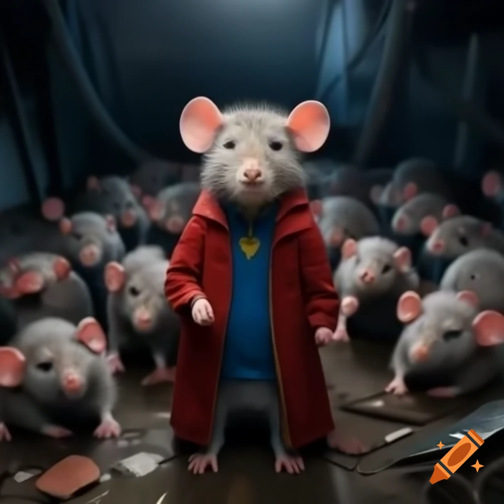 Comic art of Jerry Seinfeld in a basement surrounded by rats
