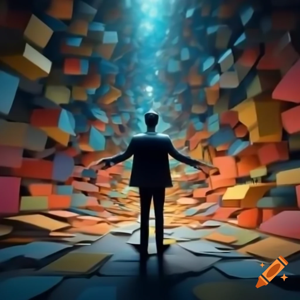 Colorful abstract background for AI Frame Generation slide