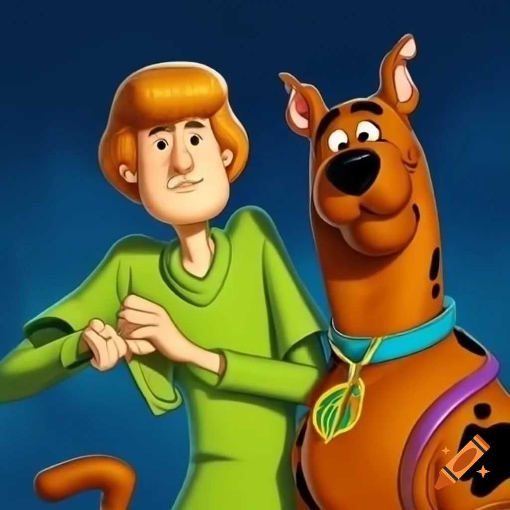 Shaggy and Scooby-Doo characters from animated series