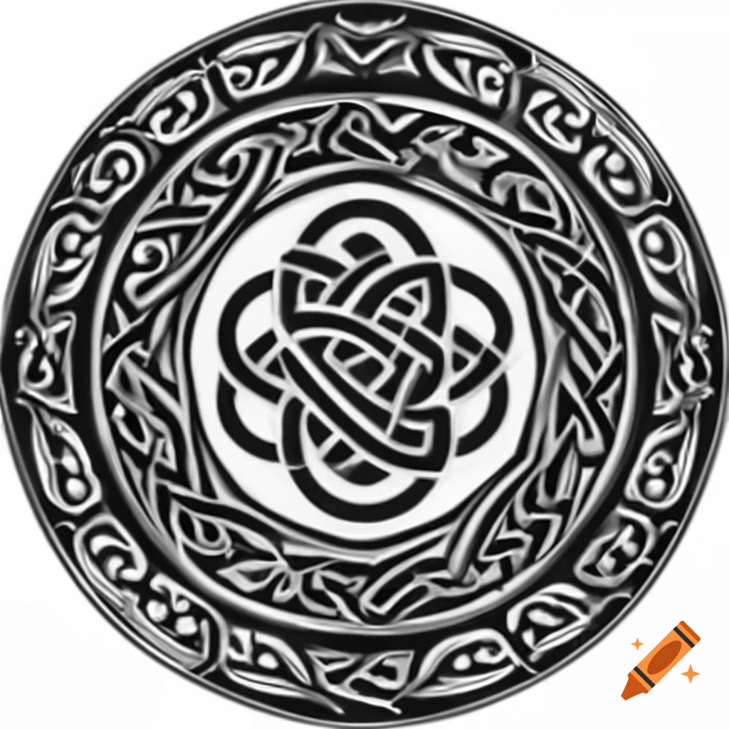 Celtic trinity knot with circle of life design