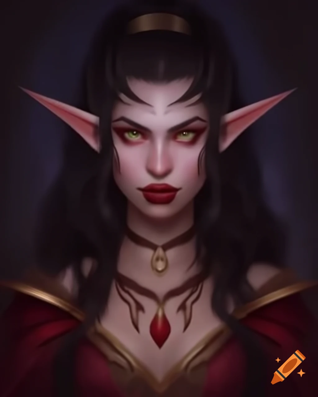 Person in elaborate fantasy costume with pointed ears resembling an elf