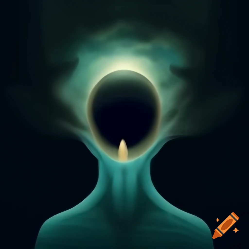 Surrealist spectral vector image with inverted design on Craiyon