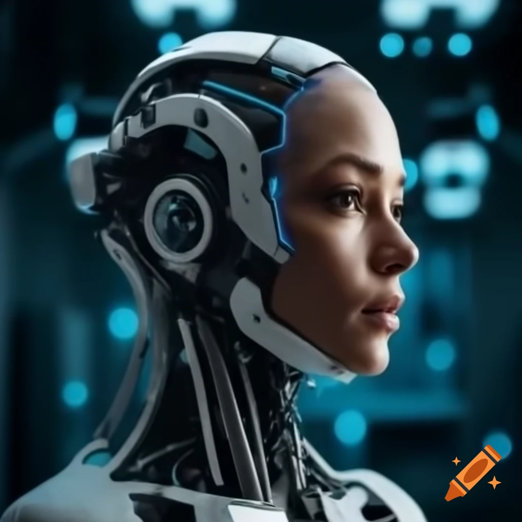 Futuristic AI Doctor concept with advanced technology