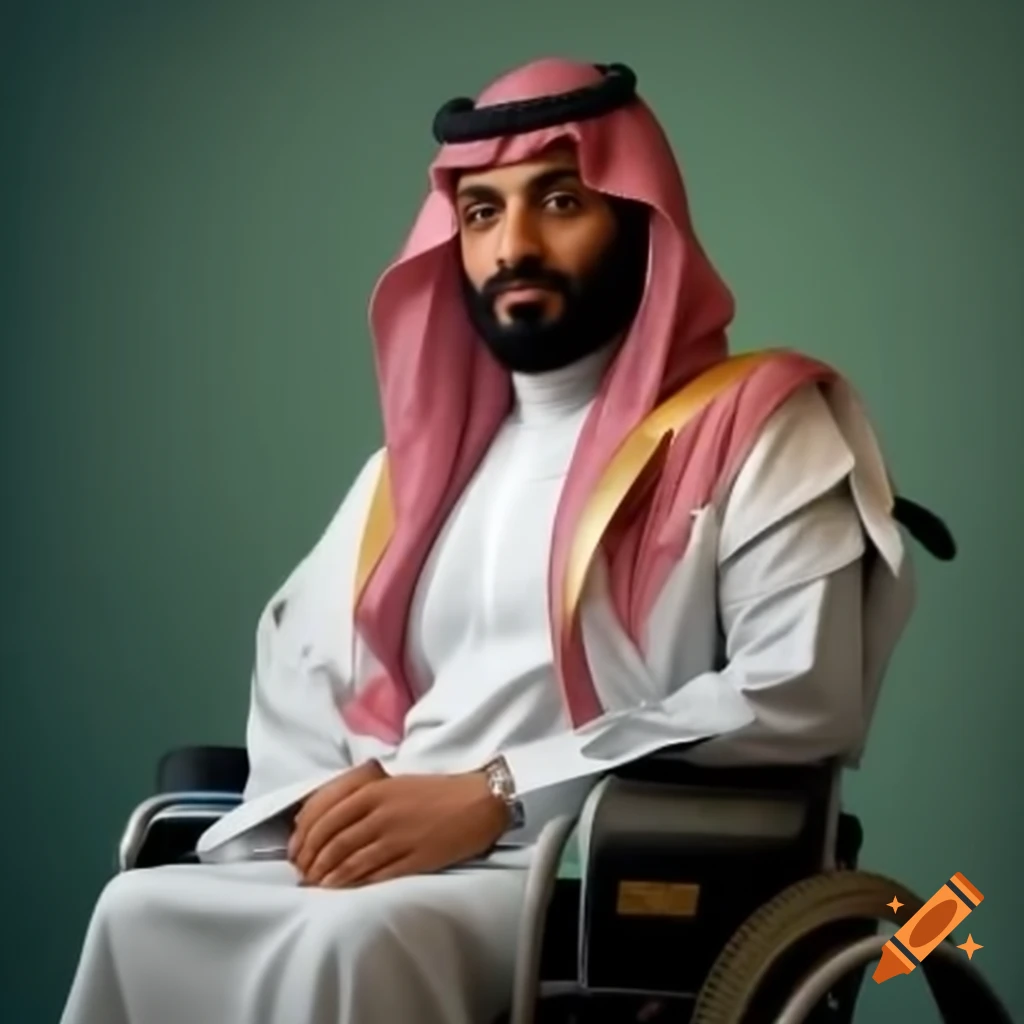 Saudi Arabian person in a wheelchair