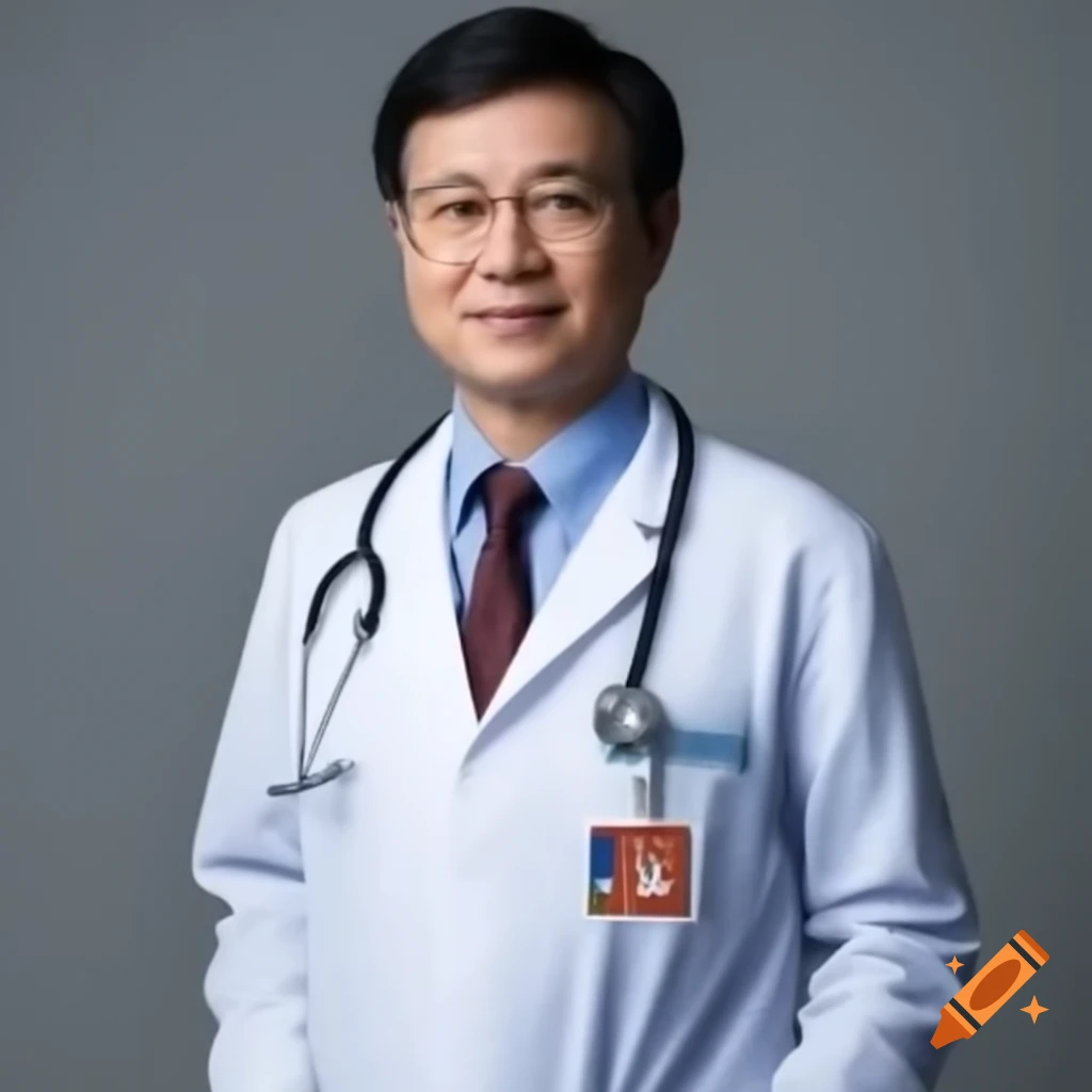Asian doctor in professional attire